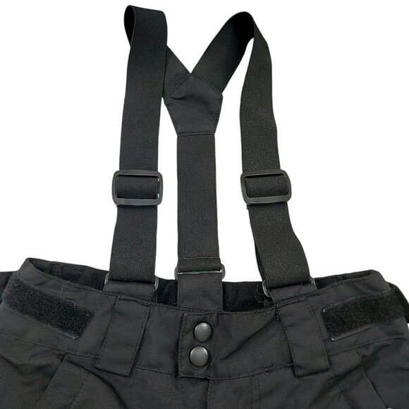 Planet Earth Snow Cargo Pants Kids Small Black Suspenders Warm Insulated Outdoor - Picture 5 of 13
